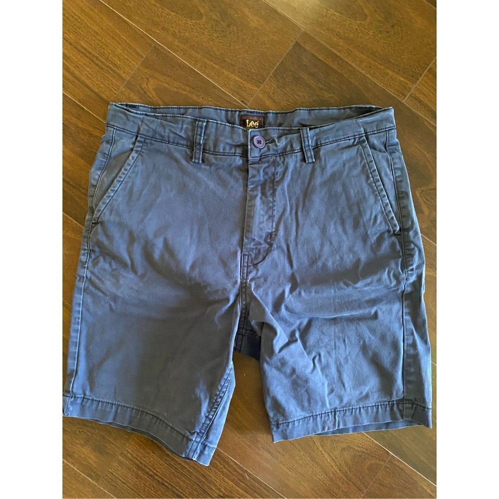 Lee 30 slim blue chino shorts